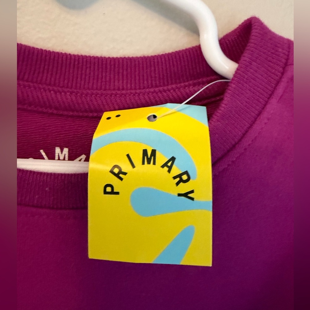 Primary Magenta Sweatshirt Tunic - Picture 2 of 3